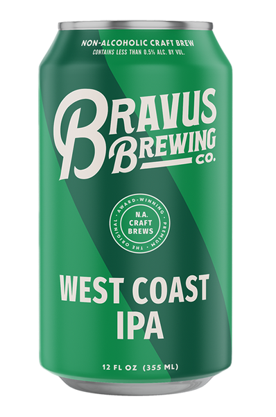 Bravus Non-Alcoholic West Coast IPA - Premium NA Craft Beer